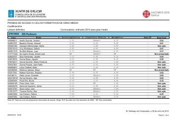 PROBAS DE ACCESO A CICLOS FORMATIVOS DE GRAO MEDIO ...