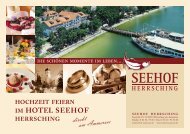 Hochzeitsmappe - Restaurant Seehof Herrsching am Ammersee