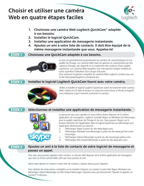 Choisir et utiliser une caméra Web en quatre étapes faciles - Logitech