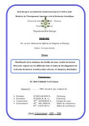 Année Universitaire : 2005 – 2006 - Université de Tlemcen