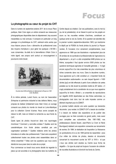 Pdf : 36 pages / 8,91 Mo - Centre d'histoire du travail, Nantes