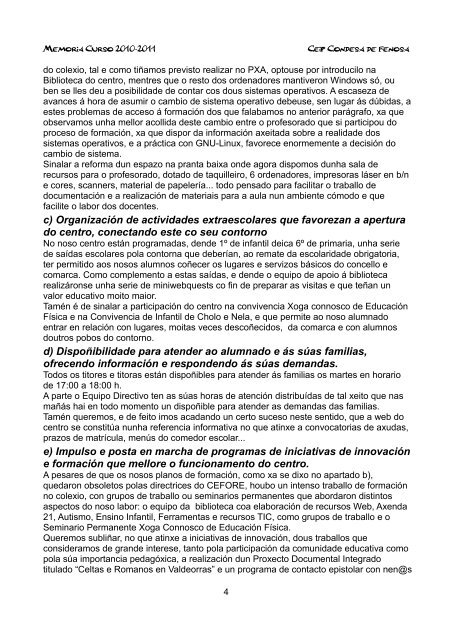 memoria terceiro ciclo de primaria - Buscador de Centros educativos.