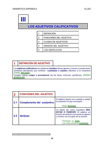 LOS ADJETIVOS CALIFICATIVOS 2