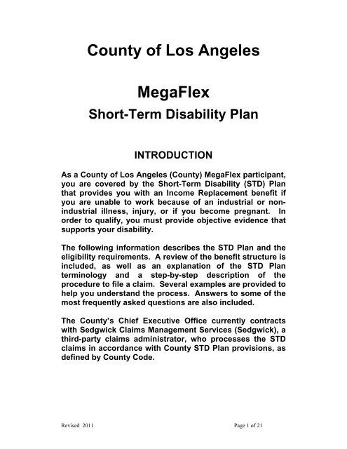 County of Los Angeles MegaFlex - Chief Executive Office - Los ...