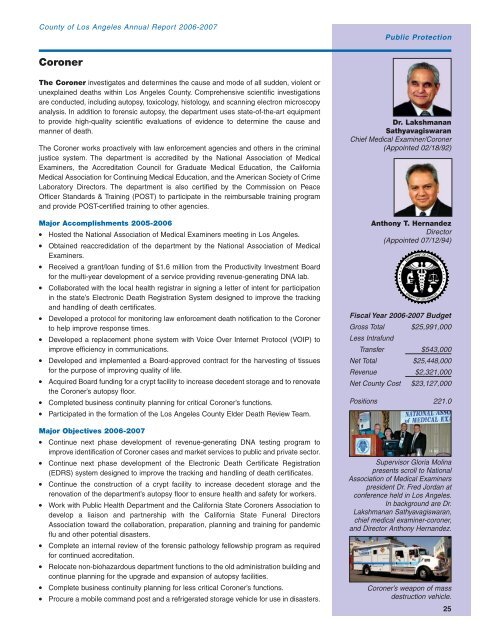 Annual Report - Chief Executive Office - Los Angeles County