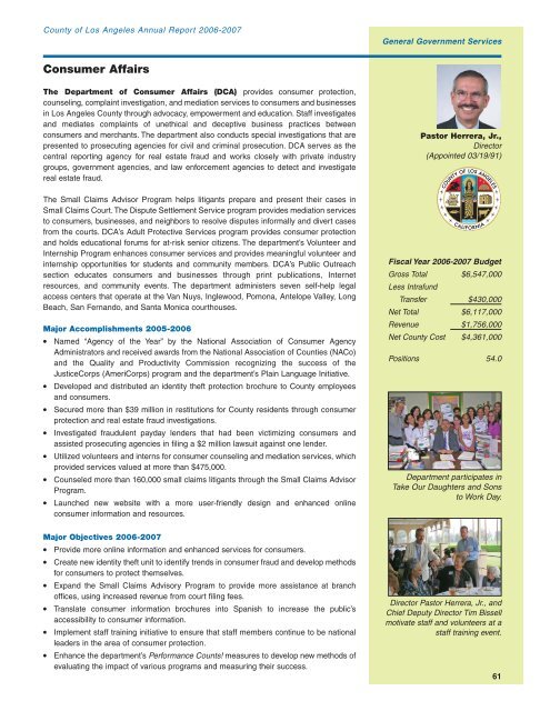 Annual Report - Chief Executive Office - Los Angeles County