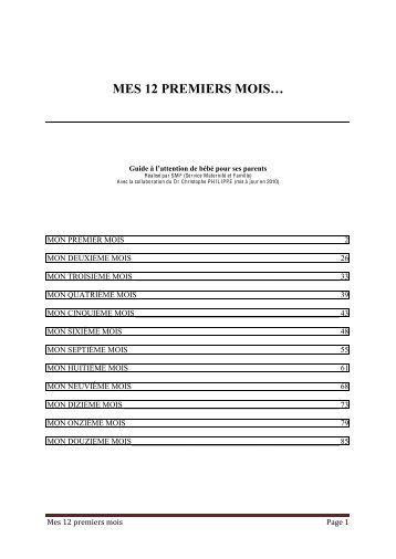 Mes 12 premiers mois - Guide du nourrisson.pdf - Docvadis