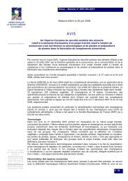 L'Agence française de sécurité sanitaire des aliments (Afssa ... - Anses