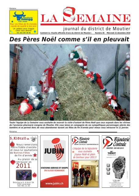 Des Pères Noël comme s'il en pleuvait - Immo Jura