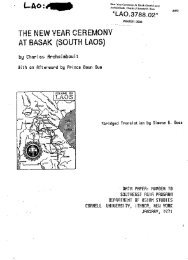 Manich, History of Laos