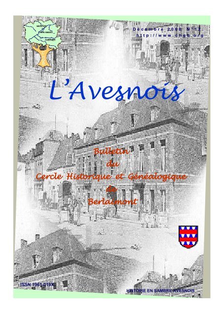 L'Avesnois - Cercle Historique et Généalogique de Berlaimont - Free