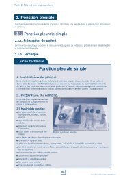2. Ponction pleurale Ponction pleurale simple - De Boeck