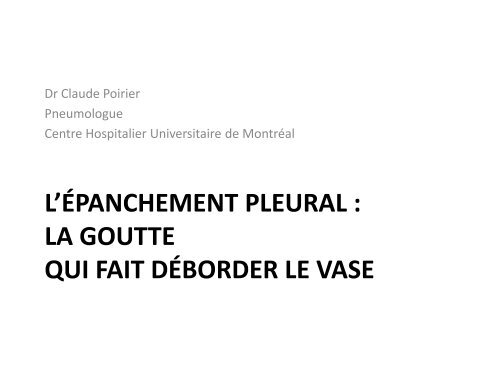 Dr Claude Poirier-L'épanchement pleural.pdf - CSSS des Sommets