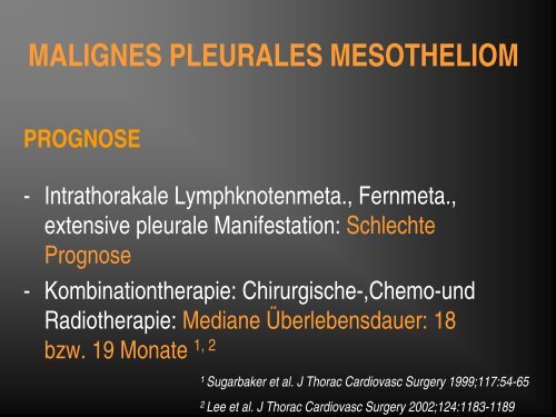 entzündliche und tumoröse erkrankungen der pleura und thoraxwand