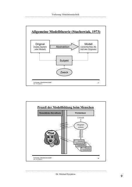 System und Modell Der Systembegriff und sein Umfeld - CES