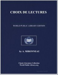 CHOIX DE LECTURES - World eBook Library