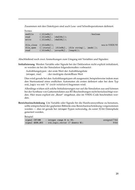 VHDL Kompakt - CES