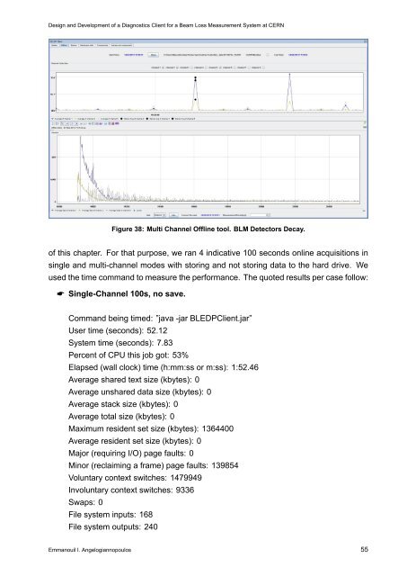 Design and Development of a Diagnostics Client for a Beam Loss ...