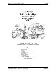 The World of T.C. Lethbridge - Part IV - CESC