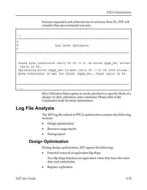 Xilinx Synthesis Technology User Guide