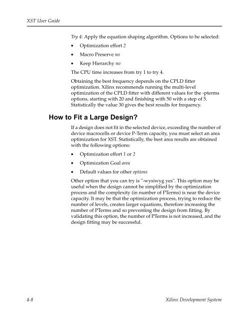 Xilinx Synthesis Technology User Guide