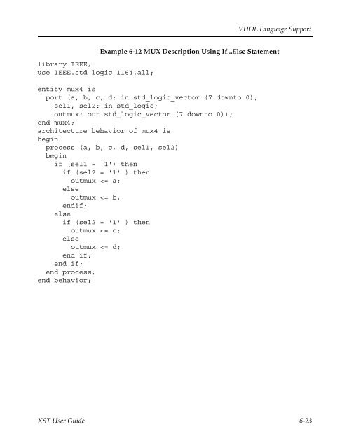 Xilinx Synthesis Technology User Guide