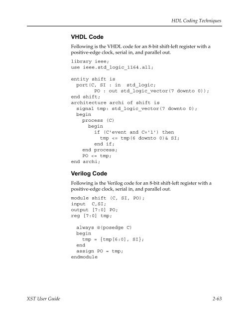 Xilinx Synthesis Technology User Guide