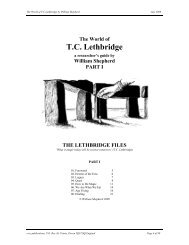 The World of T.C. Lethbridge - Part I - CESC
