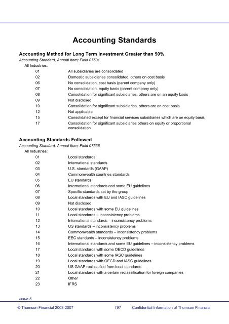 Worldscope Database Datatype Definitions Guide