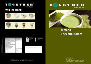 Matcha- Teevollautomat - Together  GmbH
