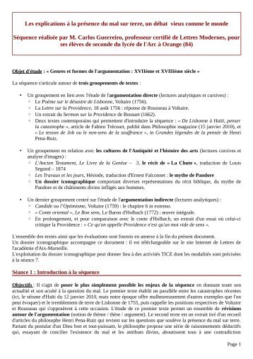 Les explications à la présence du mal sur terre, un débat vieux ...