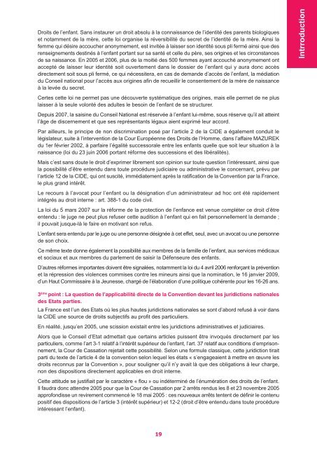 Actes CIDE2_Mise en page 1 - L'enfant, l'adolescent à l'hôpital et la loi