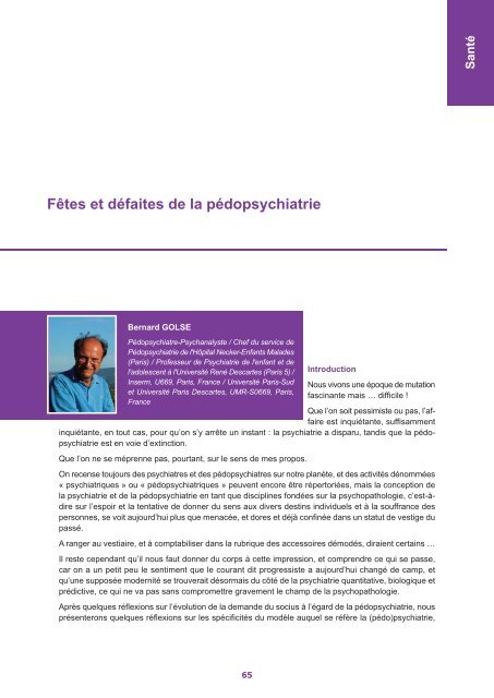 Actes CIDE2_Mise en page 1 - L'enfant, l'adolescent à l'hôpital et la loi