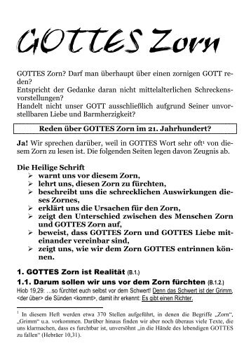 GOTTES Zorn - cfdleer.de