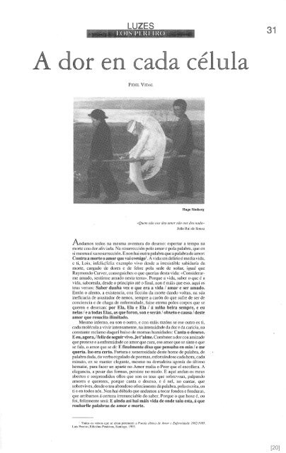 Lois Pereiro. Achegas críticas en pdf - Culturagalega.org