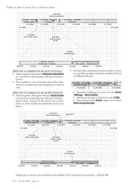 Parfaire une barre de planning Visio en 20 minutes chrono - Flash ...