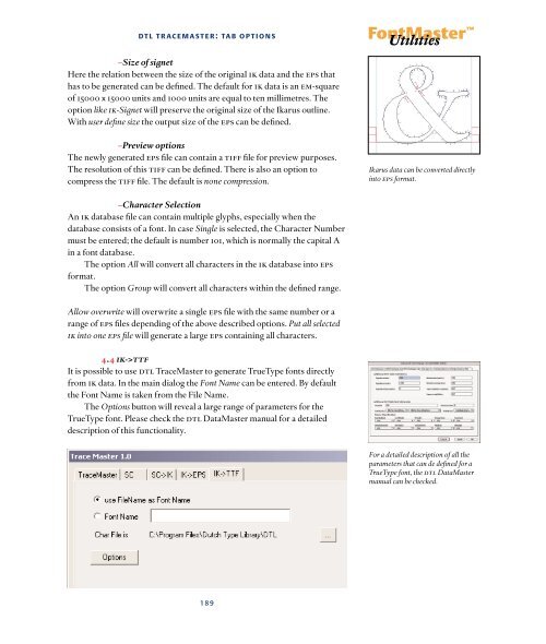 DTL FontMaster Manual1.1 PDF