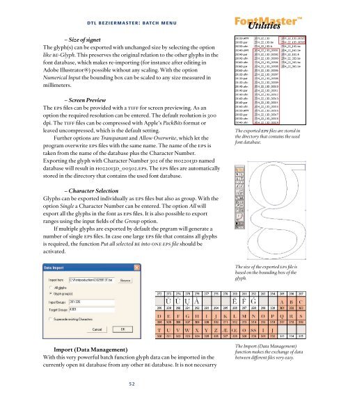 DTL FontMaster Manual1.1 PDF