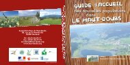 GUIDE d'ACCUEIL des nouvelles populations - Haut-Doubs