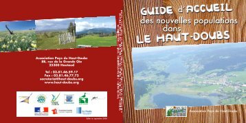 GUIDE d'ACCUEIL des nouvelles populations - Haut-Doubs