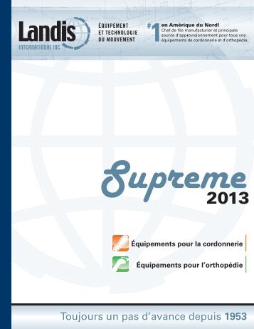 Catalogue Supreme 2013 - Landis Letendre