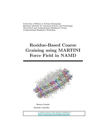 Residue-Based Coarse Graining using MARTINI Force Field in NAMD