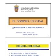 EL DOMINIO COLOIDAL - CFIE de Burgos