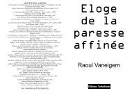 Éloge de la paresse affinée - Les inventeurs d'incroyances - L'autre