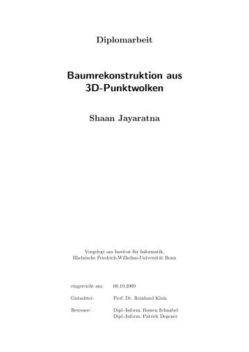 Baumrekonstruktion aus 3D-Punktwolken - Computer Graphics ...