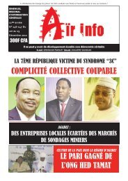 AIR INFO 75 - Groupe de presse Aïr Info Niger