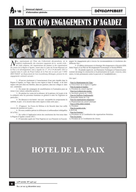 AIR INFO 75 - Groupe de presse Aïr Info Niger