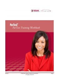 ParTest v7.0 Training Workbook.book - Samuel Merritt University