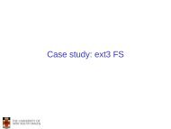 Case study: ext3 FS