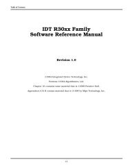 IDT R30xx Family Software Reference Manual - Ensiwiki